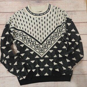 ✨ VTG 90s X-Statx Geometric Sweater Made in USA M ✨